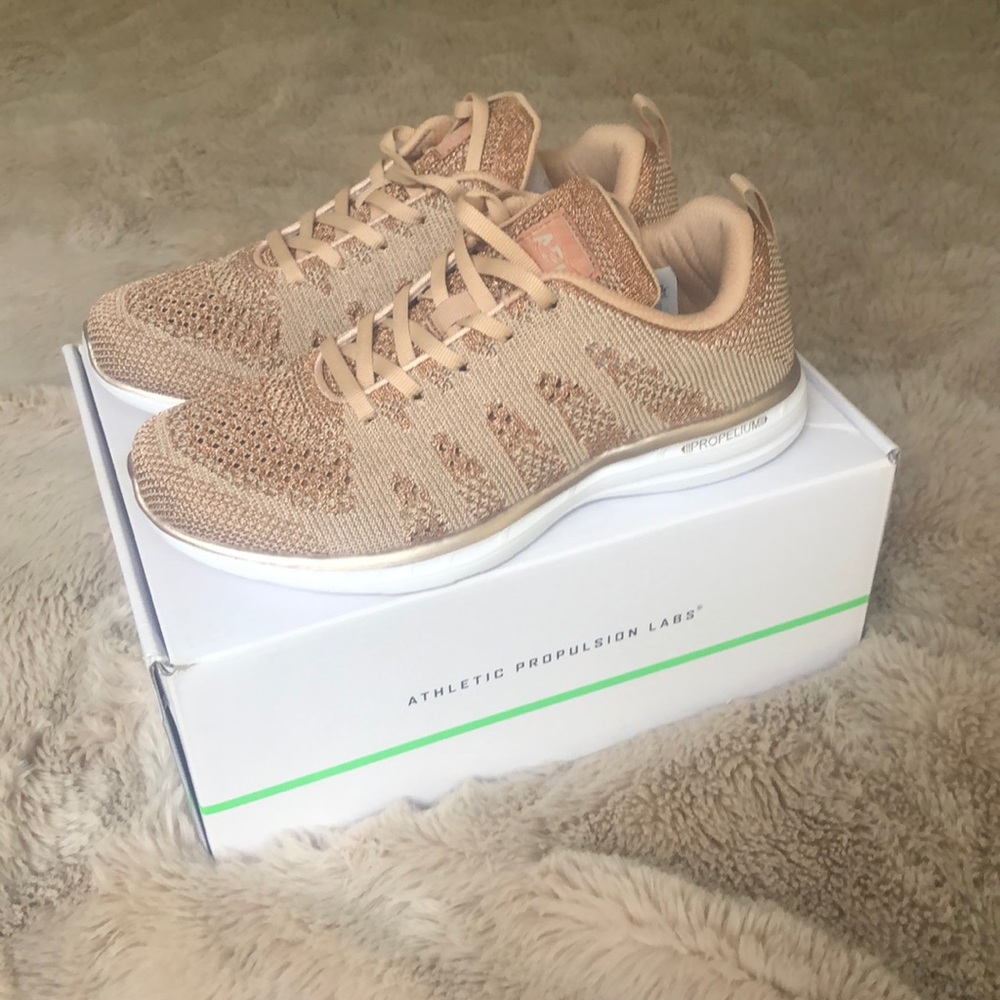 APL Rose Gold Sneakers NWT Size 8